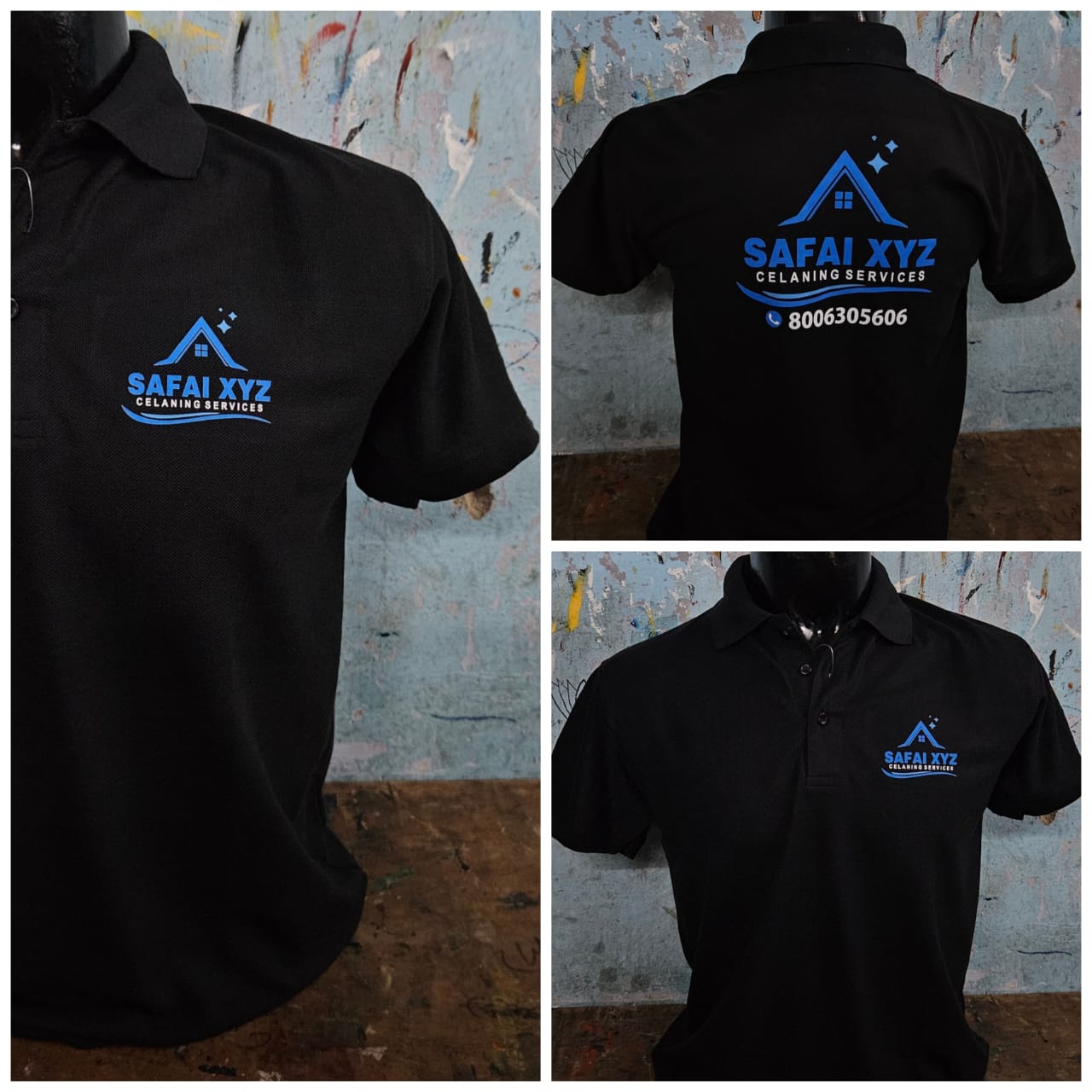 Black Polo T-Shirts